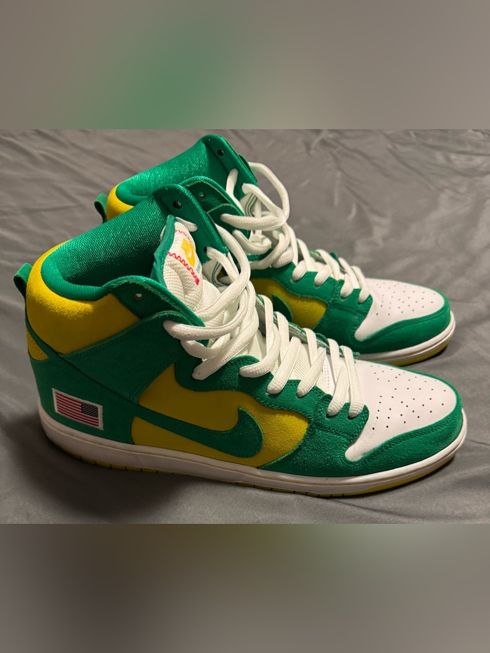 Nike Air Size 13 SB Dunk High Pro SB Oakland Athletics Men 305050-337 Used